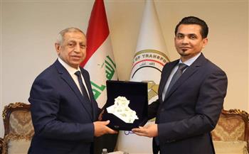 وزير النقل العراقي يستقبل رئيس الأكاديمية العربية لبحث التعاون المشترك