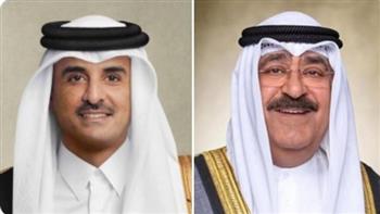 ولي عهد الكويت يتلقى اتصالا من الشيخ تميم بن حمد للاطمئنان على صحة الأمير