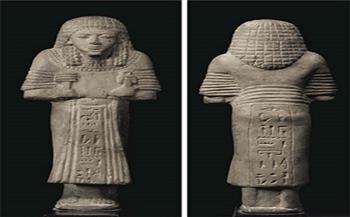 ضبط تمثال فرعوني "يشتبه في أثريته" بحوزة شخصين وسيدة بالوراق 