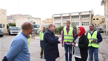 رئيس «صرف صحي الإسكندرية» يتفقد استعدادات الشركة للتعامل مع الأمطار