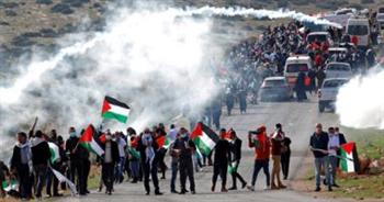مواجهات بين الفلسطينيين وقوات الاحتلال الإسرائيلي في نابلس