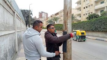 محافظ الإسكندرية يشدد على تكثيف الأعمال الدورية لصيانة ورفع كفاءة الإضاءة العامة