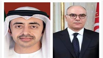 وزيرا خارجية الإمارات وتونس يؤكدان الحرص على تعزيز التشاور والتعاون الثنائي