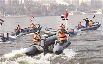 شرطة البيئة والمسطحات تنظم عروضا مائية بنهر النيل احتفالا بعيد الشرطة الـ71