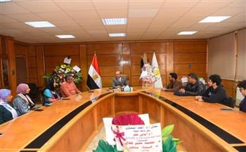 «المنشاوى» يستقبل رئيس جامعة المنيا لتهنئته بصدور قرار توليه رئاسة الجامعة