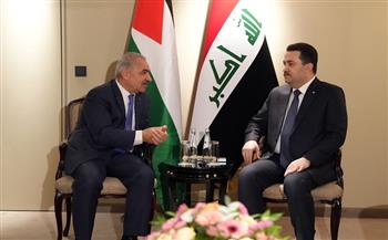 رئيس الوزراء العراقي يبحث مع نظيره الفلسطيني الأوضاع الإقليمية والدولية