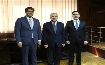 وزير الكهرباء والطاقة المتجددة يستقبل النائب الأول لوزير الطاقة الأوزباكستاني