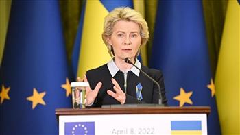 رئيسة المفوضية الأوروبية تصل إلى كييف لإجراء محادثات مع الحكومة الأوكرانية