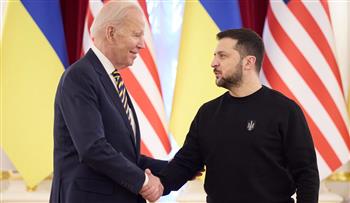 الرئيس الأمريكي من أوكرانيا: أوروبا تشهد أكبر حروبها منذ 75 عاما