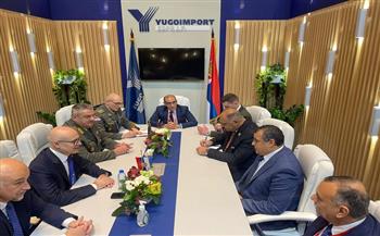 وزير الدولة للإنتاج الحربي يبحث مع وزير الدفاع الصربي سبل التعاون المشترك