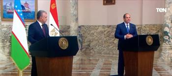 الرئيس السيسي: وقعنا 9 اتفافيات تعاون مختلفة مع أوزبكستان