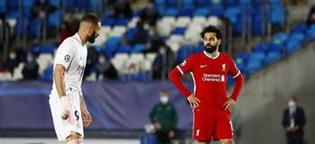 محمد صلاح يسجل الهدف الثاني لفريق ليفربول في مرمى ريال مدريد 