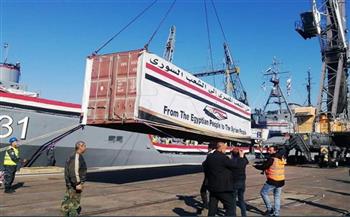 وصول سفينة مصرية إلى ميناء اللاذقية السوري بألف طن مساعدات إغاثية