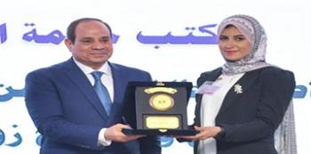 إسراء حمدي: تكريم السيسي لي أكبر وسام فخر على قلبي.. وتنمية سيناء  تسير على قدم وساق