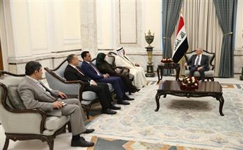 الرئيس العراقي يستقبل رئيس البرلمان العربي