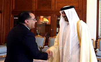 أمير دولة قطر يستقبل رئيس الوزراء والوفد المرافق له