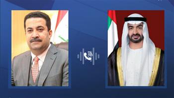 رئيس الإمارات ورئيس وزراء العراق يبحثان هاتفياً تعزيز علاقات البلدين