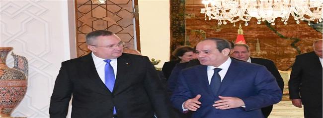 الرئيس السيسي يستقبل «نيكولاي تشويكا» رئيس وزراء رومانيا لبحث تعزيز التعاون الثنائي