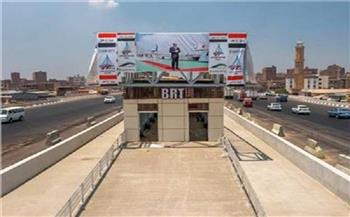 تحويلات مرورية لاستكمال الاعمال الخاصة بمسار الأتوبيس الترددى بالطريق الدائرى بمناطق القاهرة الجديدة