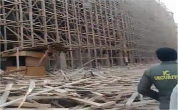 سقوط سقالة خلال أعمال تطوير مستشفى التل الكبير بالإسماعيلية