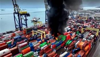 حريق جديد في ميناء إسكندرون والجيش التركي ينشر قواته