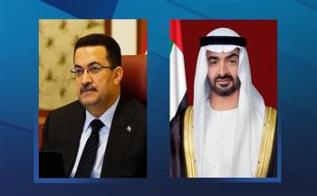 رئيس الإمارات ورئيس الوزراء العراقي يبحثان سبل تعزيز التعاون الثنائي
