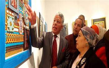 مراحل محسن سري الفنية في معرض بثقافة بورسعيد