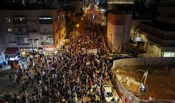 للأسبوع العاشر.. الآلاف يتظاهرون ضد حكومة نتنياهو