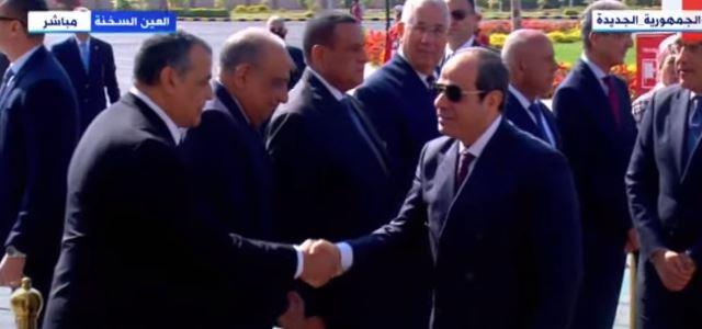 الرئيس السيسي يصل مقر افتتاح مجمع مصانع الأسمدة الأزوتية
