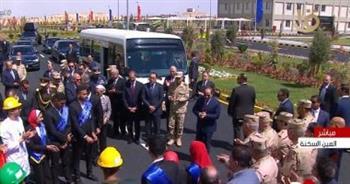الرئيس السيسي يفتتح مجمع مصانع الأسمدة الأزوتية بالعين السخنة (صور)