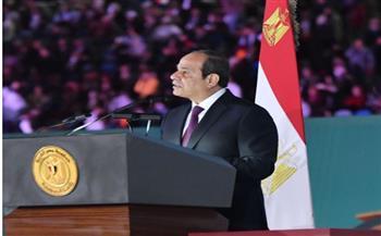 كلمة الرئيس السيسي خلال احتفالية «كتف في كتف» تتصدر اهتمامات الصحف