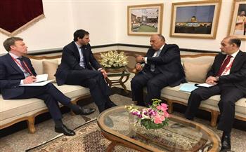 وزير الخارجية يبحث مع نظيره الهولندي سبل تعزيز العلاقات مع مصر 