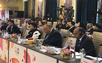 ‎شكري يشارك في أولى جلسات اجتماع وزراء خارجية مجموعة العشرين بالهند