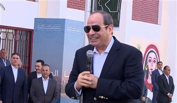الرئيس السيسي لشباب المنيا: «إحنا فخورين وسعداء بعملكم التطوعي» (فيديو)