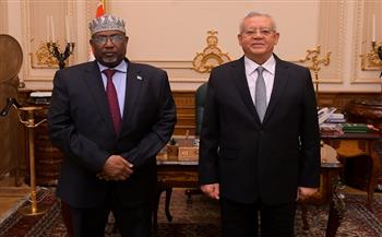 رئيس «النواب» يستقبل رئيس مجلس الشعب الصومالي لبحث سبل تعزيز التعاون