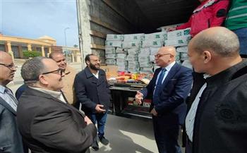 البنك الزراعي المصري يقدم قافلة غذائية لشمال سيناء