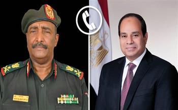 الرئيس السيسي يهنئ رئيس مجلس السيادة السوداني بشهر رمضان المبارك