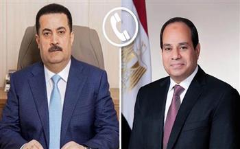 الرئيس السيسي ورئيس وزراء العراق يتبادلان التهنئة بحلول شهر رمضان 