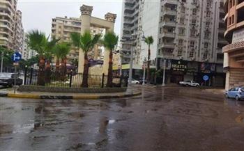 أمطار خفيفة على الإسكندرية مع بدء نوة عوة