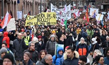 موجة عاشرة من التظاهرات في فرنسا ضد تعديلات قانون التقاعد (فيديو)