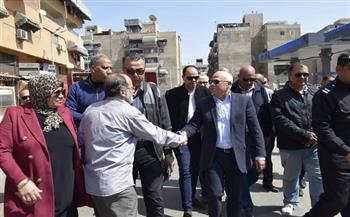 محافظ بورسعيد يتابع سير أعمال تطوير منطقة شباب المدينة بحي الزهور