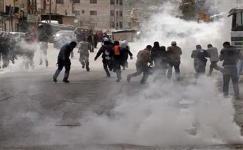 إصابات بالاختناق خلال مواجهات مع الاحتلال الإسرائيلي في نابلس