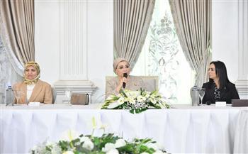 السيدة انتصار السيسى تشهد احتفالات اليوم العالمى للمرأة