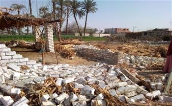 محافظة المنيا: إزالة 5 حالات تعدٍ بالبناء المخالف بمركز ديرمواس