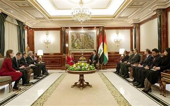 رئيس إقليم كردستان ووفد البرلمان الأوروبي يناقشان أوضاع العراق والمنطقة
