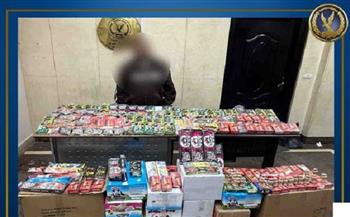 ضبط مليون قطعة ألعاب نارية بحوزة شخص بالقاهرة بقصد الاتجار