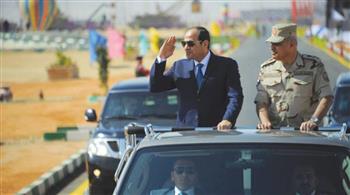 الرئيس السيسي يتفقد قوة اللواء 116 الفرقة 23 الجيش الثالث الميداني