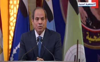 الرئيس السيسي: تضحيات الجنود سبب في أمن واستقرار مصر وسيناء