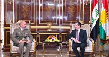رئيس حكومة كردستان ومسؤول عسكري إيطالي يناقشان إصلاحات "البيشمركة" 