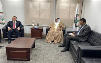 رئيس البرلمان العربي يستقبل الأمين العام للشبكة العربية للعلاقات العامة